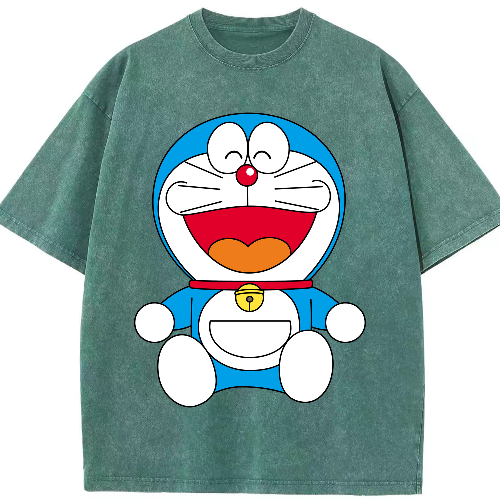 （画像用） ドラえもん Doraemon 綿100% ヴィンテージ風 半袖Tシャツ（フロントプリント）
